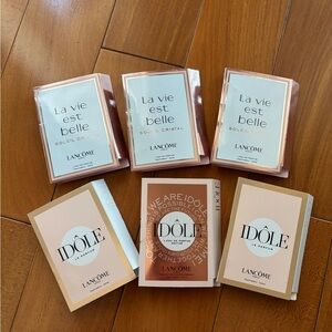 Lancôme La Vie Est Belle and Idôle sample collection